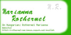 marianna rothermel business card